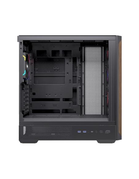 CAJA ATX SEMITORRE EINAREX P800 RGB 4 FANS NEGRA EXCS-PL-800R-B