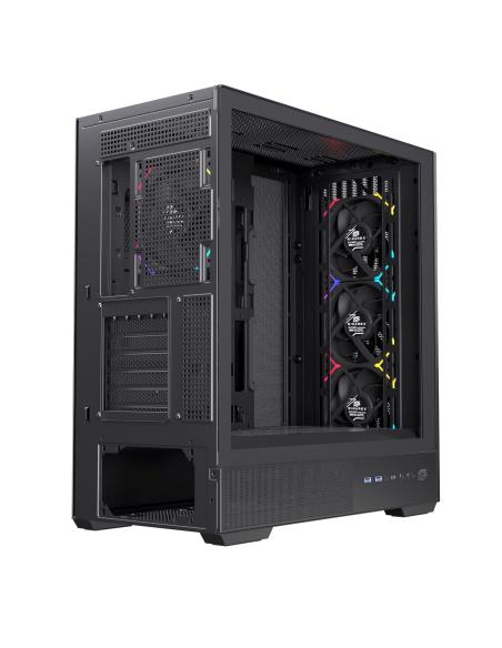 CAJA ATX SEMITORRE EINAREX P800 RGB 4 FANS NEGRA EXCS-PL-800R-B