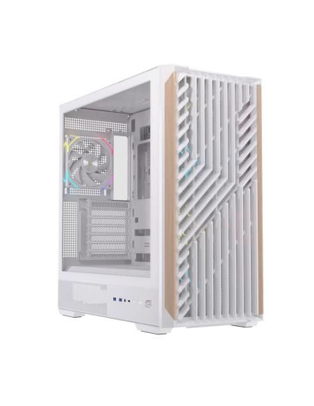 CAJA ATX SEMITORRE EINAREX P800 RGB 4 FANS BLANCA EXCS-PL-800R-W