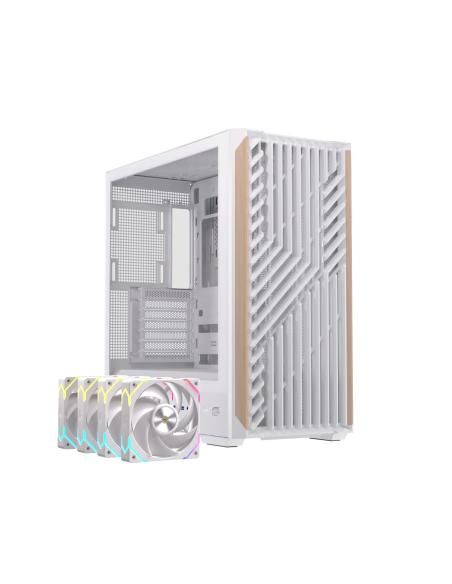 CAJA ATX SEMITORRE EINAREX P800 RGB 4 FANS BLANCA EXCS-PL-800R-W