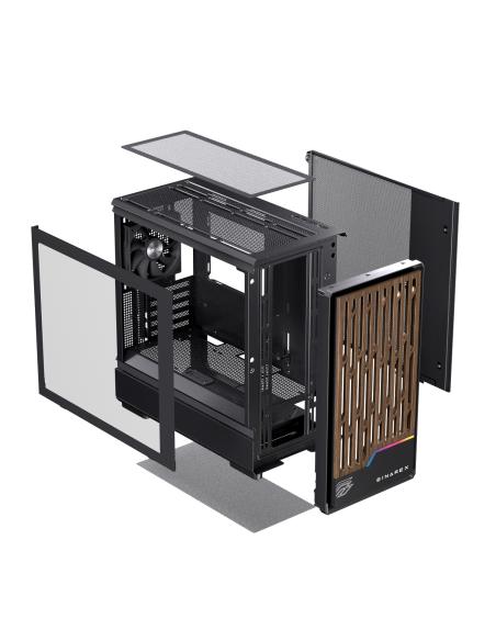 CAJA MICRO-ATX SEMITORRE EINAREX PM400 CORE NEGRA EXCS-PM-400C-B