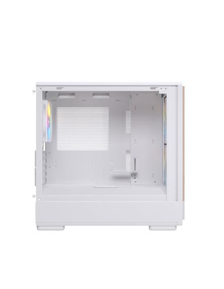 CAJA MICRO-ATX SEMITORRE EINAREX PM400 RGB 3 FANS BLANCA EXCS-PM-400R-W