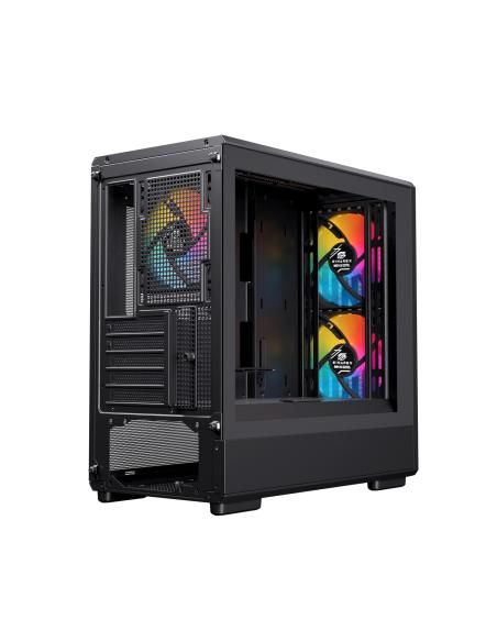 CAJA MICRO-ATX SEMITORRE EINAREX PM400 RGB 3 FANS NEGRA EXCS-PM-400R-B