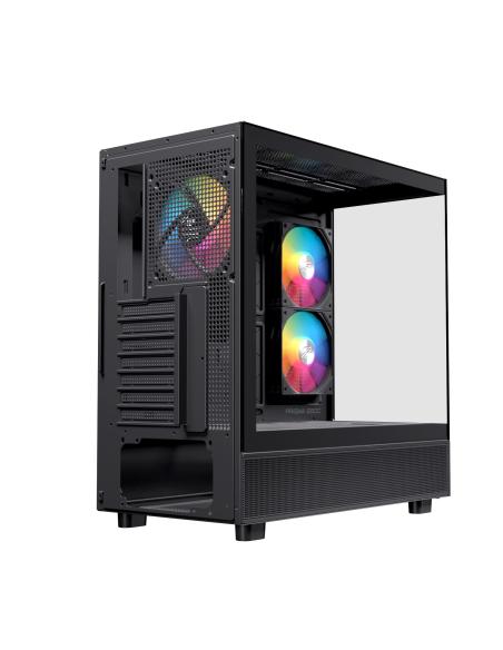 CAJA ATX SEMITORRE EINAREX S500 RGB 3 FANS NEGRA EXCS-PR-500R-B