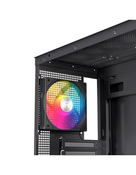 CAJA ATX SEMITORRE EINAREX S500 RGB 3 FANS NEGRA EXCS-PR-500R-B