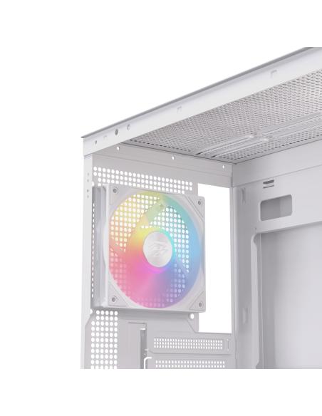 CAJA ATX SEMITORRE EINAREX S500 RGB 3 FANS BLANCA EXCS-PR-500R-W