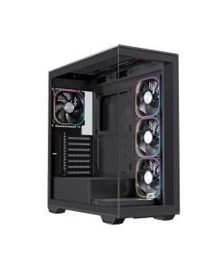 CAJA ATX SEMITORRE EINAREX S700 RGB 4 FANS NEGRA EXCS-PR-700R-B