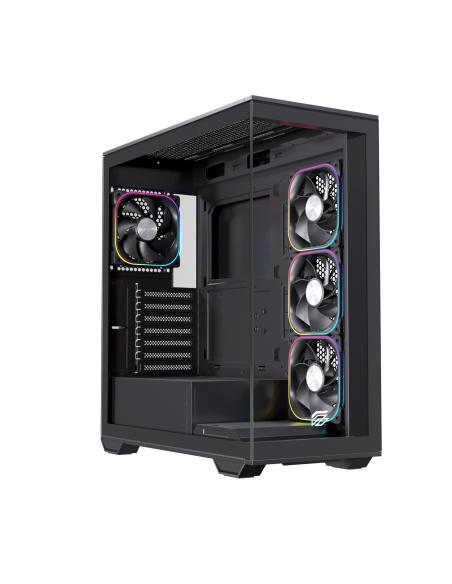 CAJA ATX SEMITORRE EINAREX S700 RGB 4 FANS NEGRA EXCS-PR-700R-B