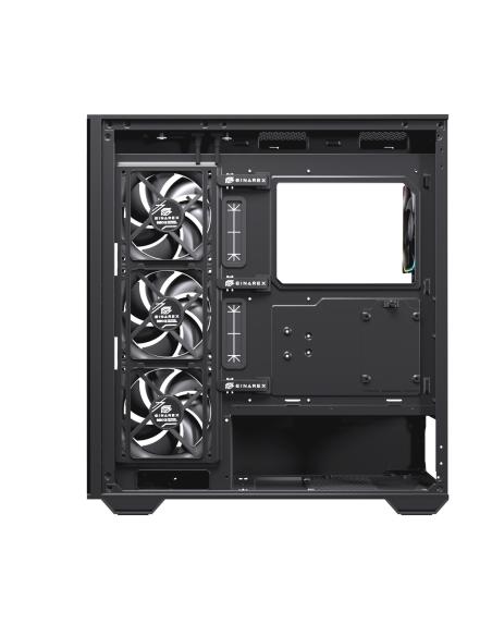 CAJA ATX SEMITORRE EINAREX S700 RGB 4 FANS NEGRA EXCS-PR-700R-B