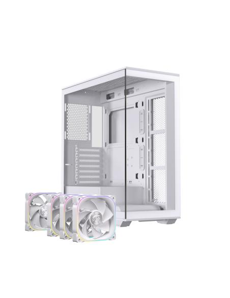 CAJA ATX SEMITORRE EINAREX S700 RGB 4 FANS BLANCA EXCS-PR-700R-W