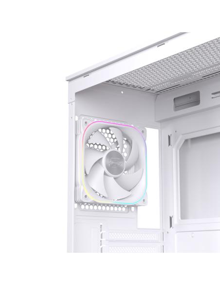 CAJA ATX SEMITORRE EINAREX S700 RGB 4 FANS BLANCA EXCS-PR-700R-W