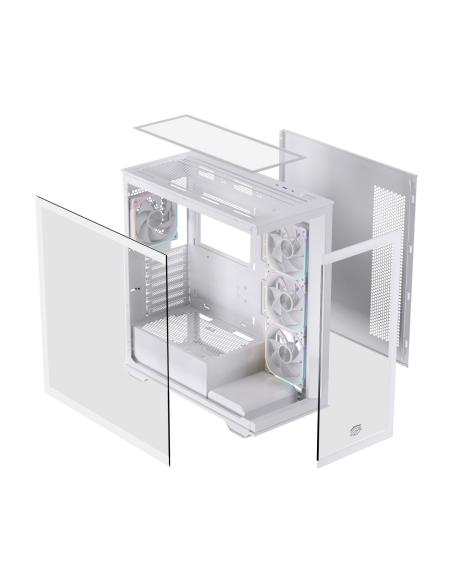 CAJA ATX SEMITORRE EINAREX S700 RGB 4 FANS BLANCA EXCS-PR-700R-W