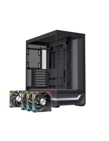 CAJA ATX SEMITORRE EINAREX S800 RGB 4 FANS NEGRA EXCS-PR-800R-B