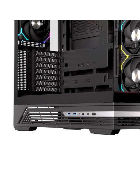 CAJA ATX SEMITORRE EINAREX S800 RGB 4 FANS NEGRA EXCS-PR-800R-B