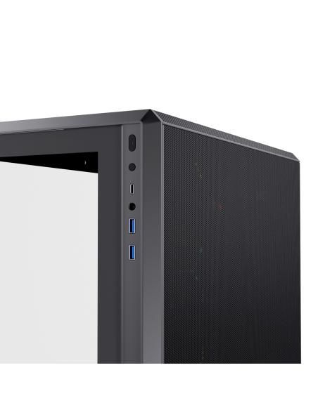 CAJA MICRO-ATX SEMITORRE EINAREX ZM800 RGB 4 FANS NEGRA EXCS-ZM-800R-B