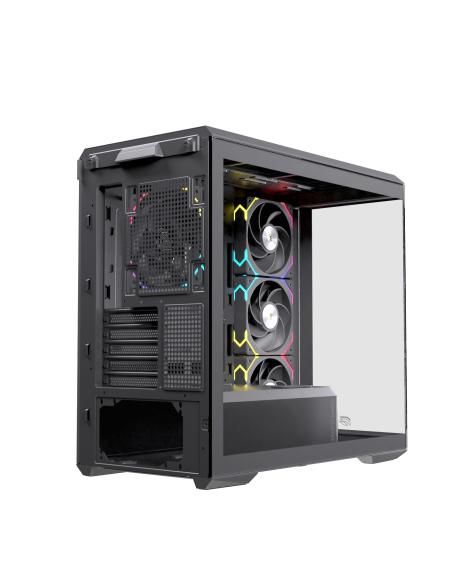 CAJA MICRO-ATX SEMITORRE EINAREX ZM800 RGB 4 FANS NEGRA EXCS-ZM-800R-B