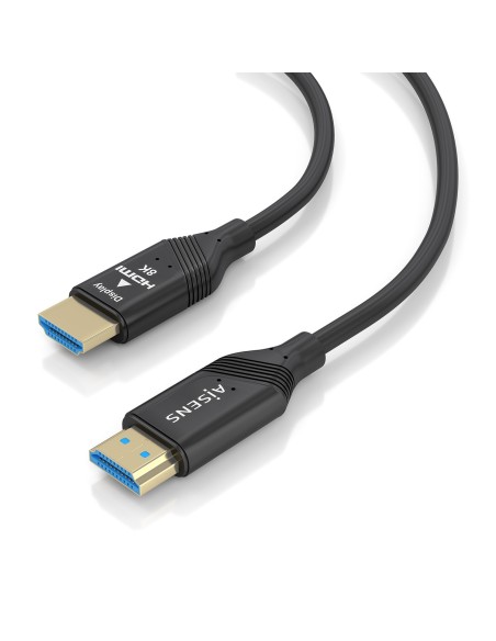CABLE HDMI AISENS V2.1 OPTICO ACTIVO AOC 8K60HZ 48GBPS A M-A M 15M NEGRO