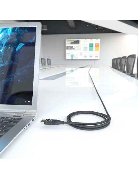 CABLE HDMI AISENS V2.1 OPTICO ACTIVO AOC 8K60HZ 48GBPS A M-A M 15M NEGRO