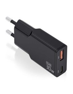CARGADOR AISENS GAN ULTRA DELGADO 30W USB-C PD3.0 QC4.0 USB-A QC3.0