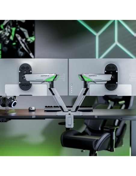 SOPORTE AISENS MESA GAMING CONTRAPESO MONITOR (3 PIV 2 BRAZOS) 17-38