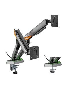 SOPORTE AISENS MESA RGB GAMING CONTRAPESO MONITOR (3 PIV 2 BRAZOS) 17-38