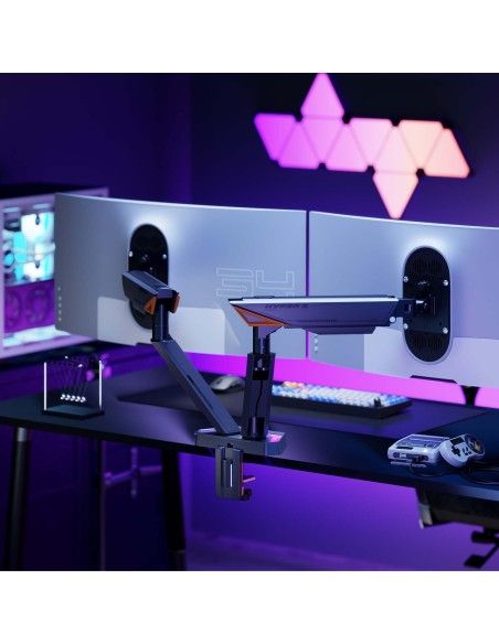 SOPORTE AISENS MESA RGB GAMING CONTRAPESO MONITOR (3 PIV 2 BRAZOS) 17-38