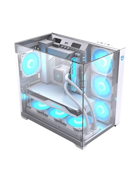 CHASIS ATX HIDITEC GAMING SKY WHITE USB 3.1 TYPE-C