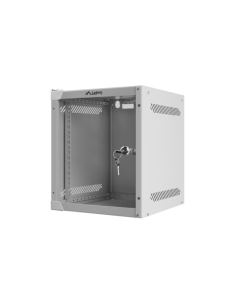 ARMARIO LANBERG MURAL 6U 280X310 RACK 10" FLAT PACK GRIS PUERTA CRISTAL