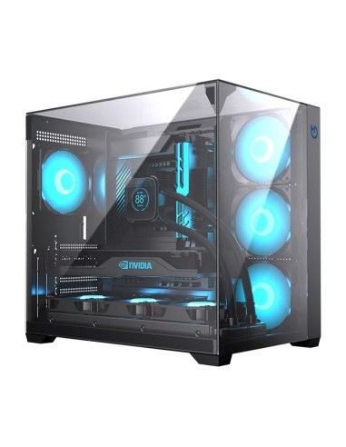 CHASIS ATX HIDITEC GAMING SKY BLACK USB 3.1 TYPE-C