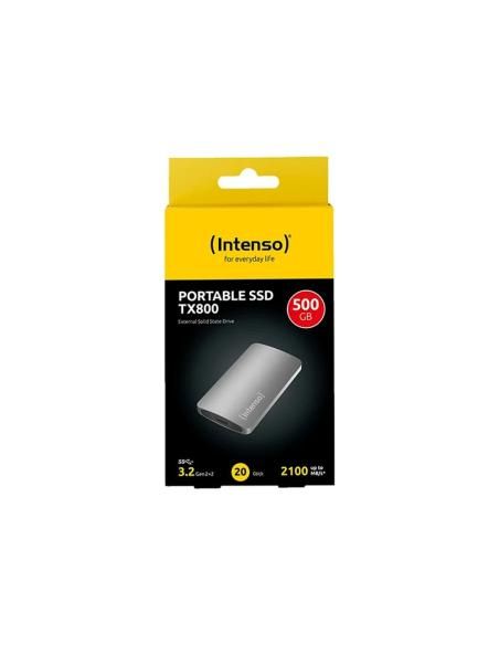 Disco duro externo solido ssd intenso tx800 500gb usb tipo c
