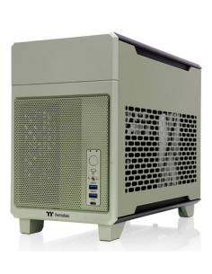 CAJA THERMALTAKE TR100 MINI-ITX VERDE MATCHA  USB 3.2 C x 1 USB 3.0 x 2 SN CPU