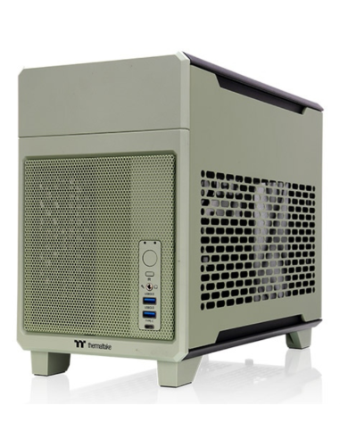 CAJA THERMALTAKE TR100 MINI-ITX VERDE MATCHA  USB 3.2 C x 1 USB 3.0 x 2 SN CPU