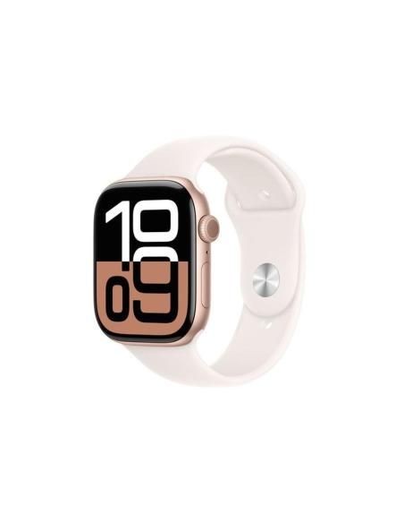 Smartwatch apple watch series 10 gps 46mm rose gold case light blush sport band s - m