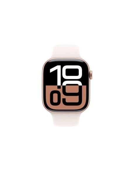 Smartwatch apple watch series 10 gps 46mm rose gold case light blush sport band s - m