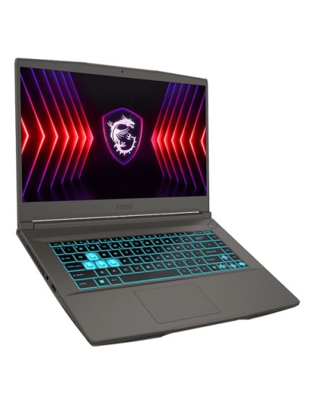 MSI PORTATIL THIN 15 B12VE-1490XES. 15.6" FHD (1920*1080), 144HZ. I5-12450H. RTX 4050, GDDR6 6GB. DDR IV 8GB*2 (3200MHZ). 512GB 