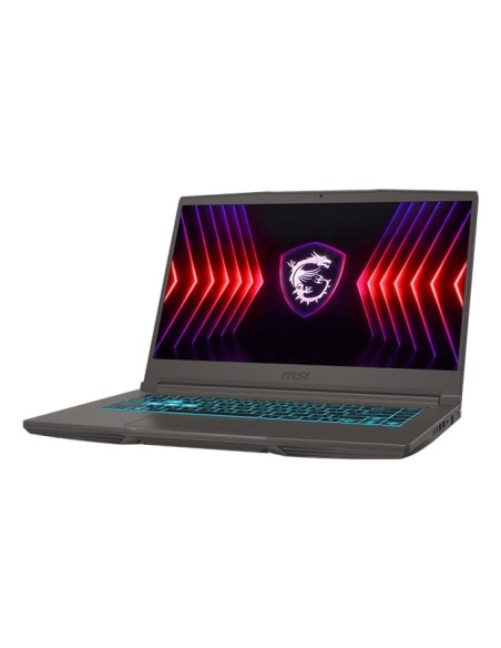 MSI PORTATIL THIN 15 B12VE-1490XES. 15.6" FHD (1920*1080), 144HZ. I5-12450H. RTX 4050, GDDR6 6GB. DDR IV 8GB*2 (3200MHZ). 512GB 