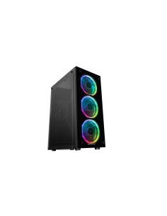 Mars Gaming MCGRGB carcasa de ordenador Midi Tower Negro