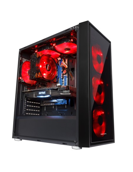 Mars Gaming MC7 carcasa de ordenador Midi Tower Negro