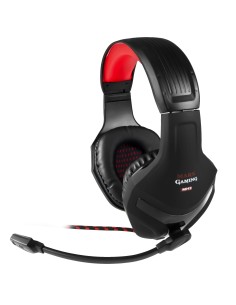 Mars Gaming MH2 auricular y casco Auriculares Diadema Negro, Rojo