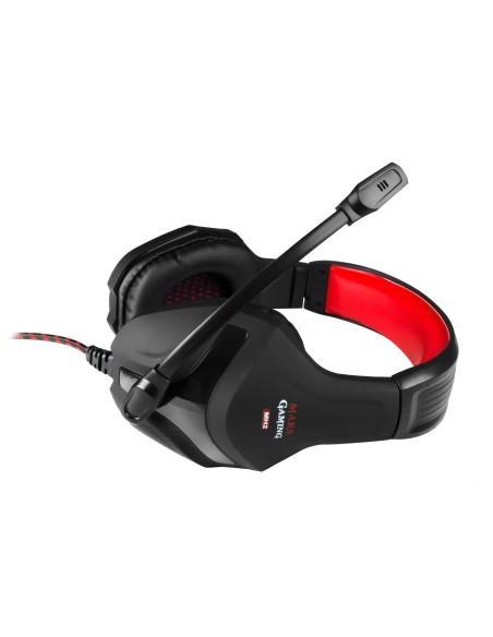 Mars Gaming MH2 auricular y casco Auriculares Diadema Negro, Rojo