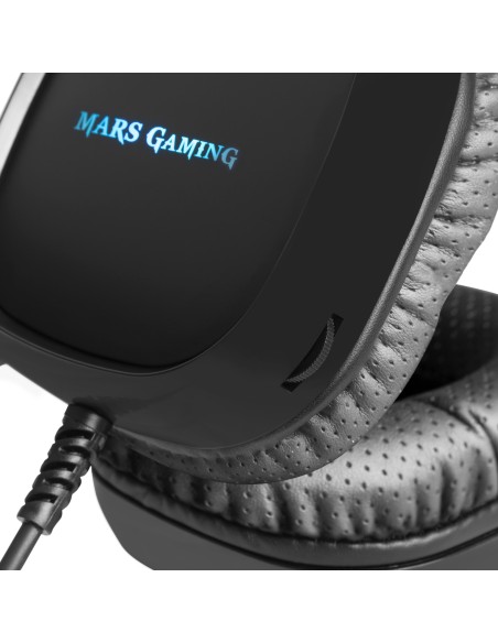 Mars Gaming MH218 auricular y casco Auriculares Diadema Conector de 3,5 mm Negro