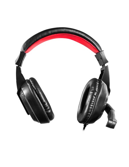 Mars Gaming MRH0 auricular con micrófono Binaural Diadema Negro, Rojo