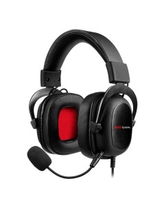 Mars Gaming MH5 auricular y casco Auriculares Diadema Conector de 3,5 mm USB tipo A Negro, Rojo