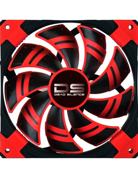 Aerocool Dead Silence 14cm Carcasa del ordenador Ventilador Negro, Rojo