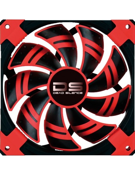 Aerocool Dead Silence 14cm Carcasa del ordenador Ventilador Negro, Rojo