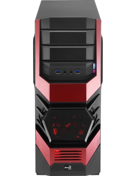 Aerocool Cyclops Advance Midi Tower Negro, Rojo