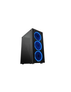 Mars Gaming MCGBLUE carcasa de ordenador Midi Tower Negro
