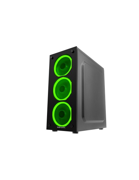 Mars Gaming MCGGREEN carcasa de ordenador Midi Tower Negro