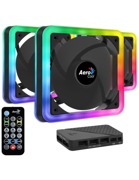 Aerocool Edge 14 Pro Carcasa del ordenador Ventilador 14 cm Negro