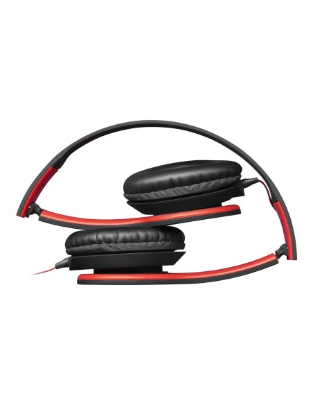 Mars Gaming MHCX auricular y casco Auriculares Diadema Conector de 3,5 mm Negro, Rojo